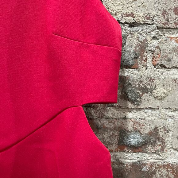 NWT ANTHROPOLOGIE Mare Mare Cutout Mini Shift Red Dress Size Large - Picture 4 of 9